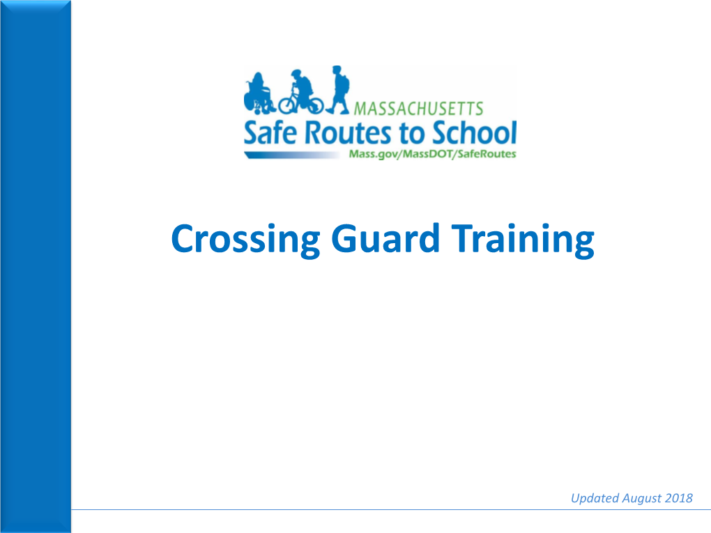 Crossing Guard Training
