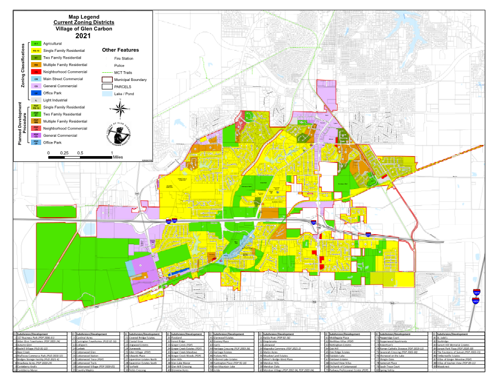 Map Legend Current Zoning Districts Village of Glen Carbon Other