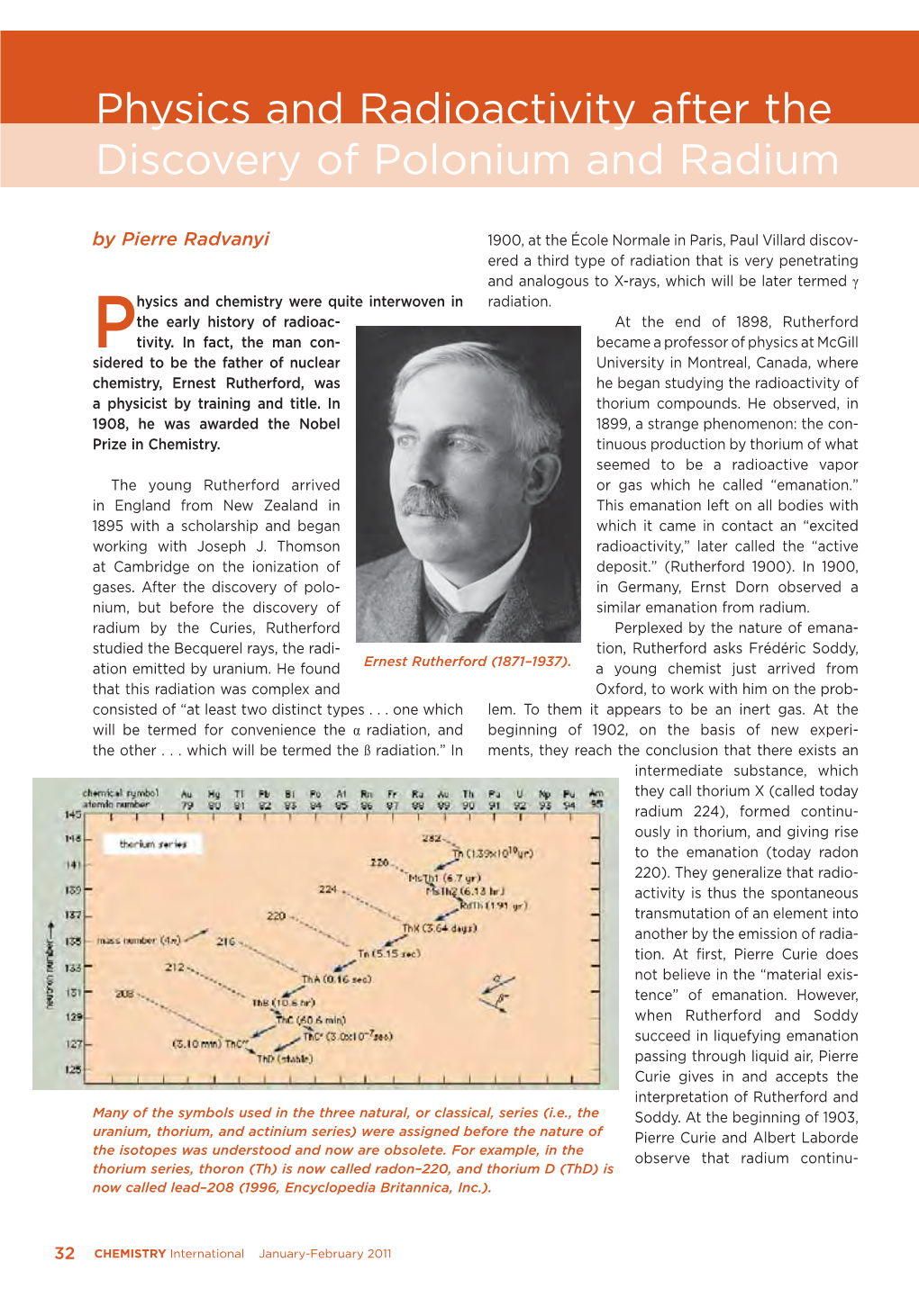 Physics and Radioactivity After the Discovery of Polonium and Radium