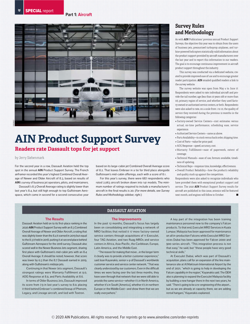 AIN Product Support Survey » Cost of Parts—Value for Price Paid