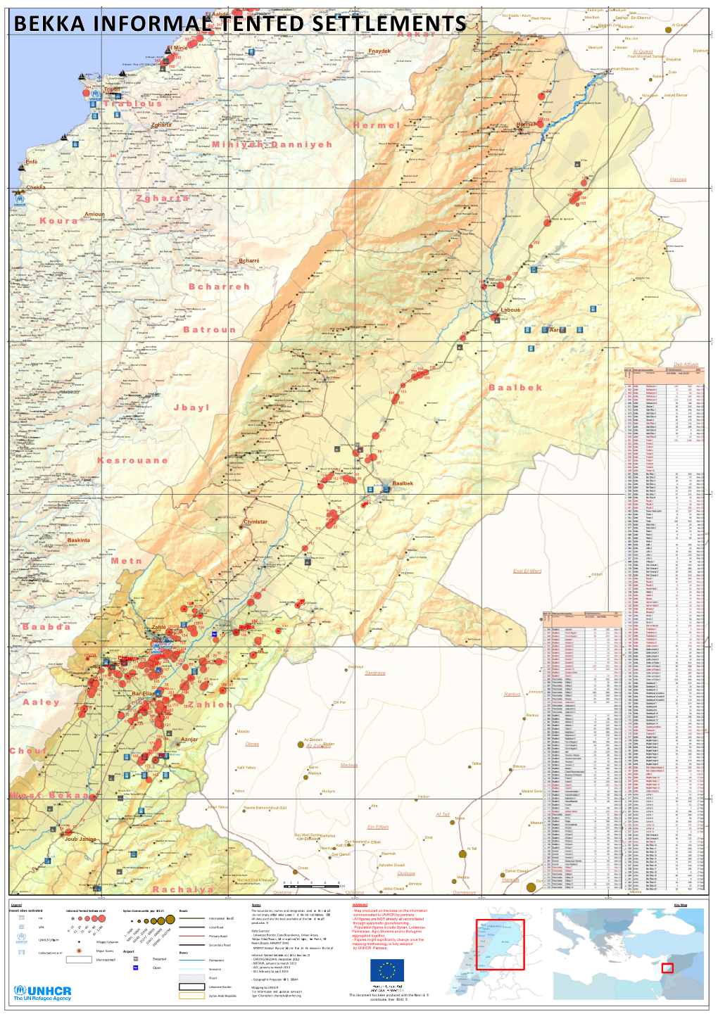 Baalbek Hermel Zahleh Jbayl Aakar Koura Metn Batroun West Bekaa