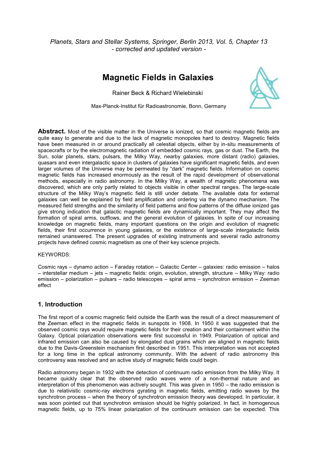 Magnetic Fields in Galaxies