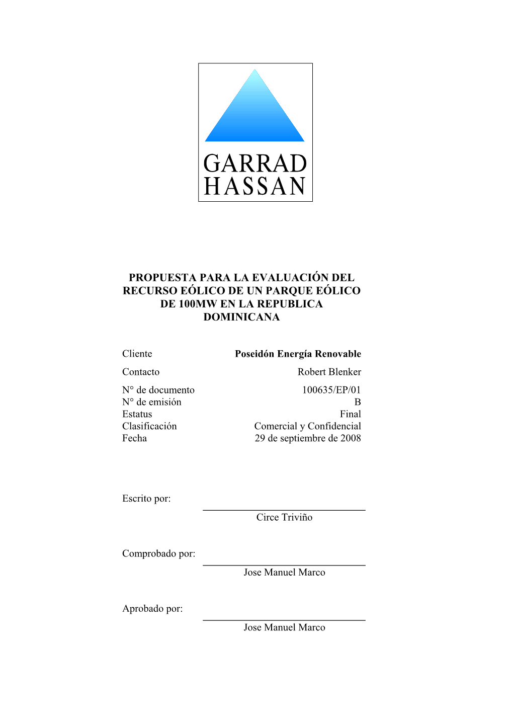 Propuesta Para La Evaluación Del Recurso Eólico De Un Parque Eólico De 100Mw En La Republica Dominicana