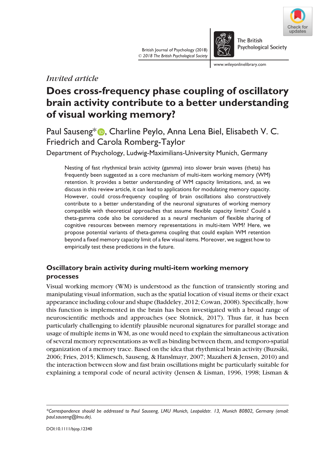Does Cross‐Frequency Phase Coupling of Oscillatory Brain Activity