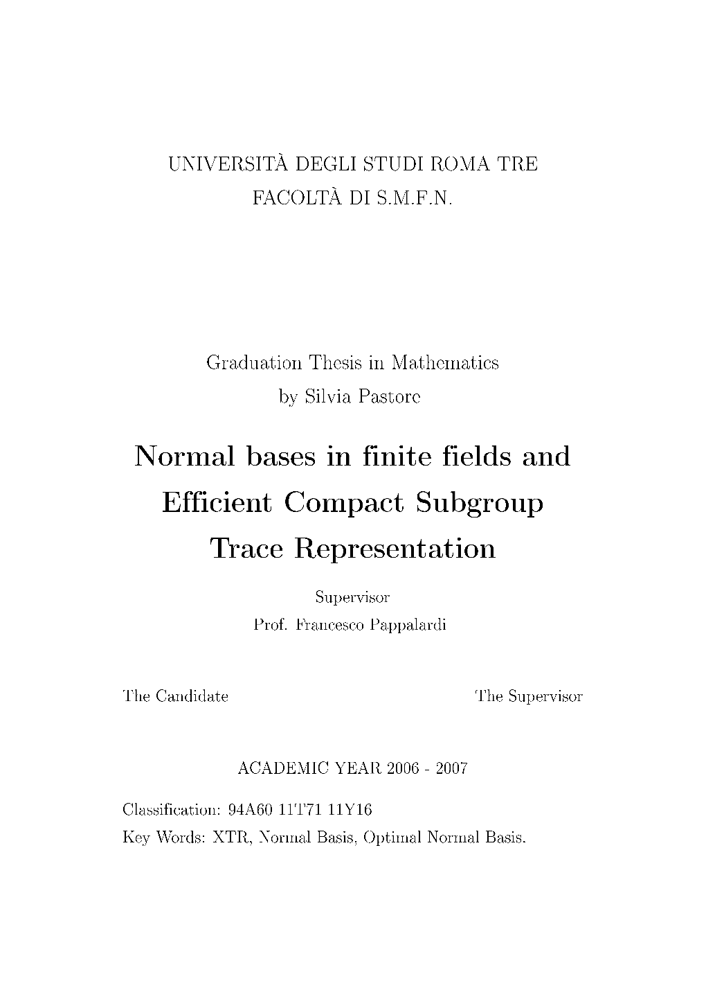 Normal Bases in Finite Fields and Efficient Compact Subgroup Trace Representation