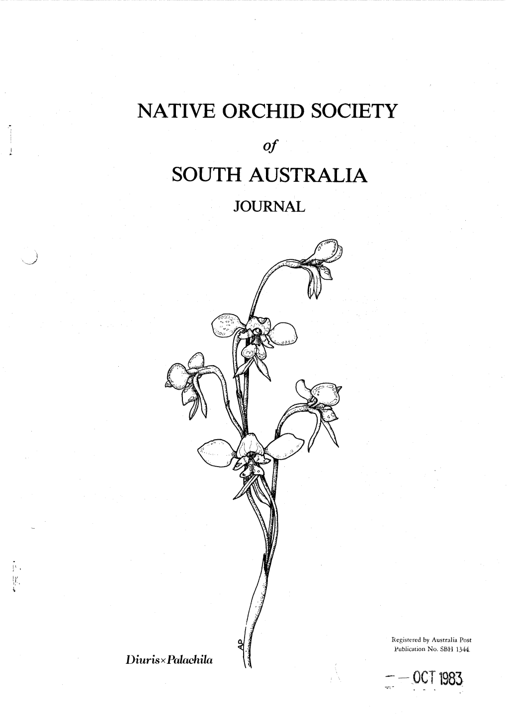 NATIVE ORCHID SOCIETY of SOUTH AUSTRALIA OCT 1983