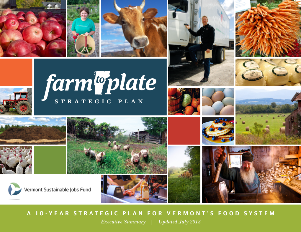 A 10-Year Strategic Plan for Vermont's Food System