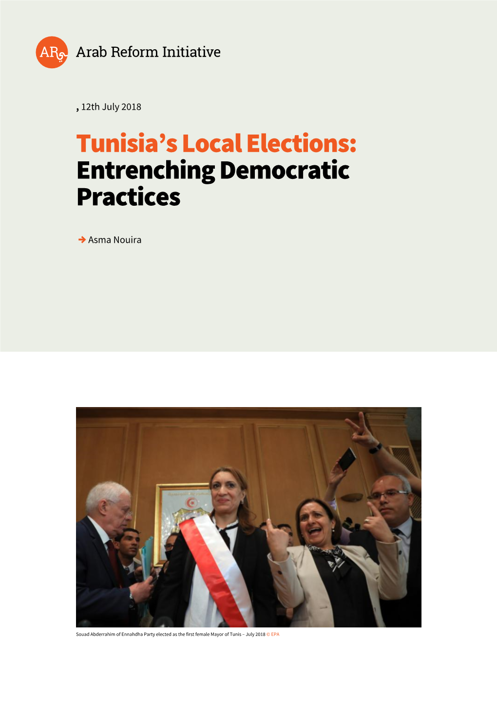 Tunisia's Local Elections: Entrenching Democratic Practices
