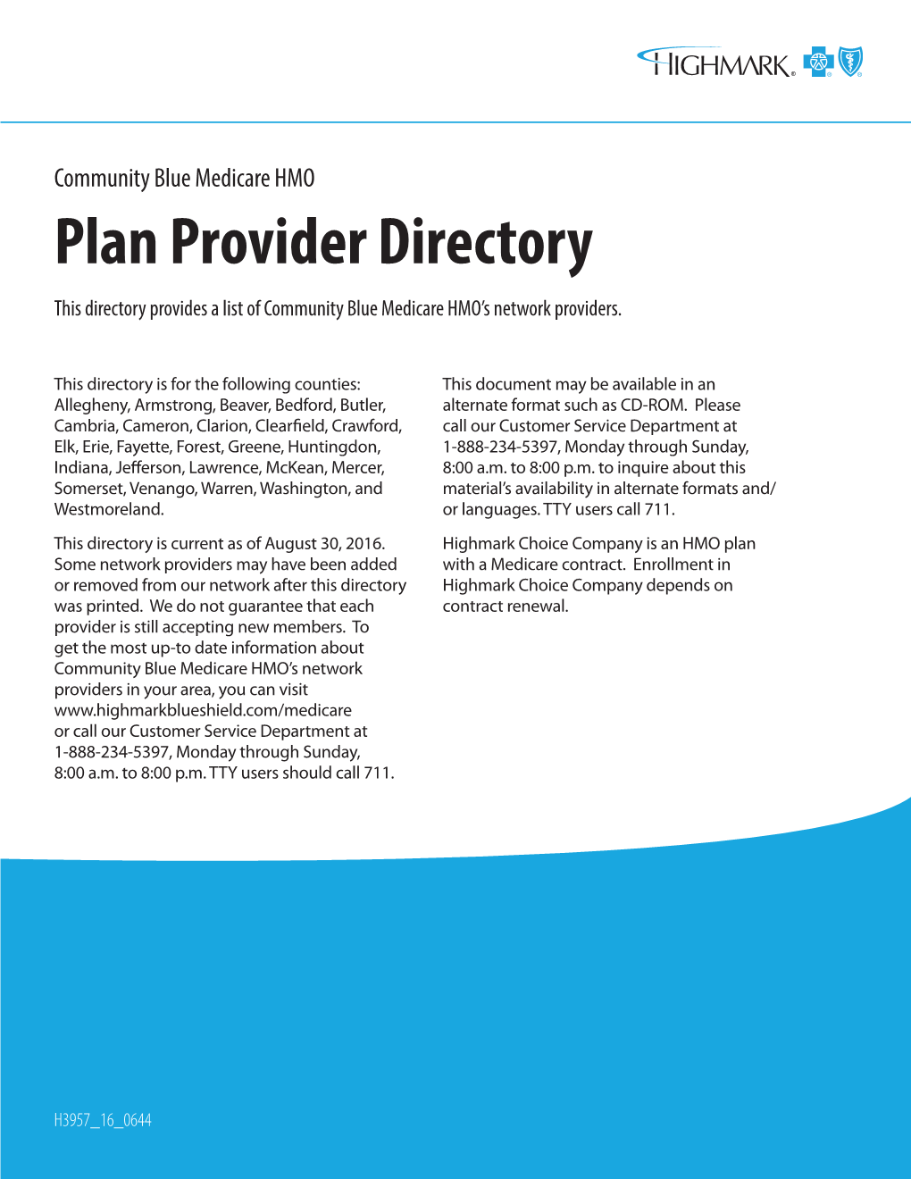 Community Blue Medicare Hmoplan Provider Directory
