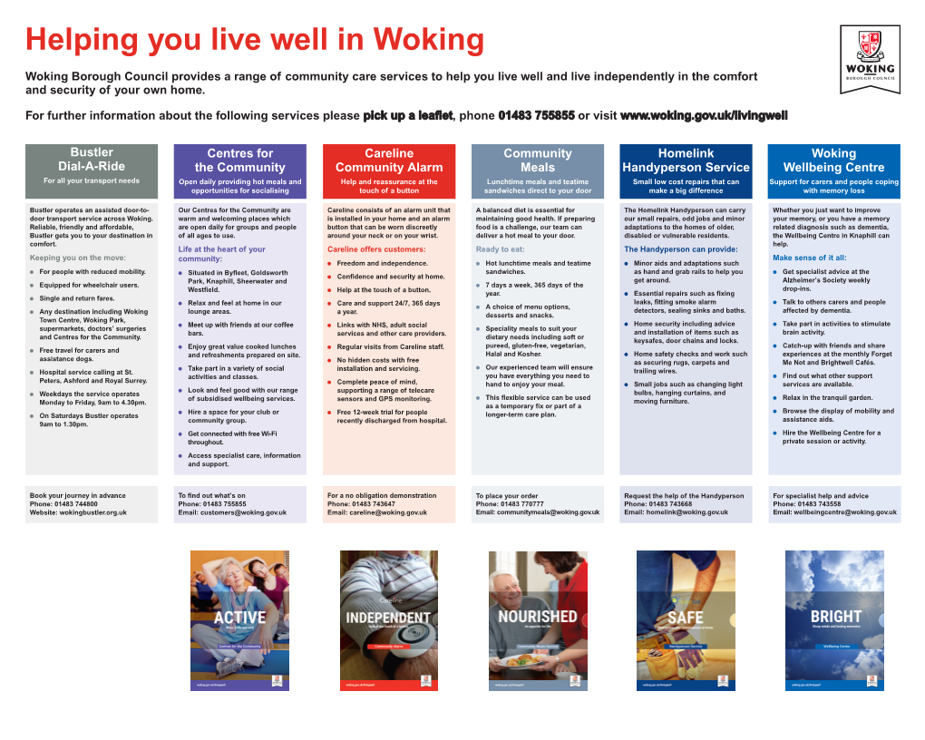 Live Well in Woking