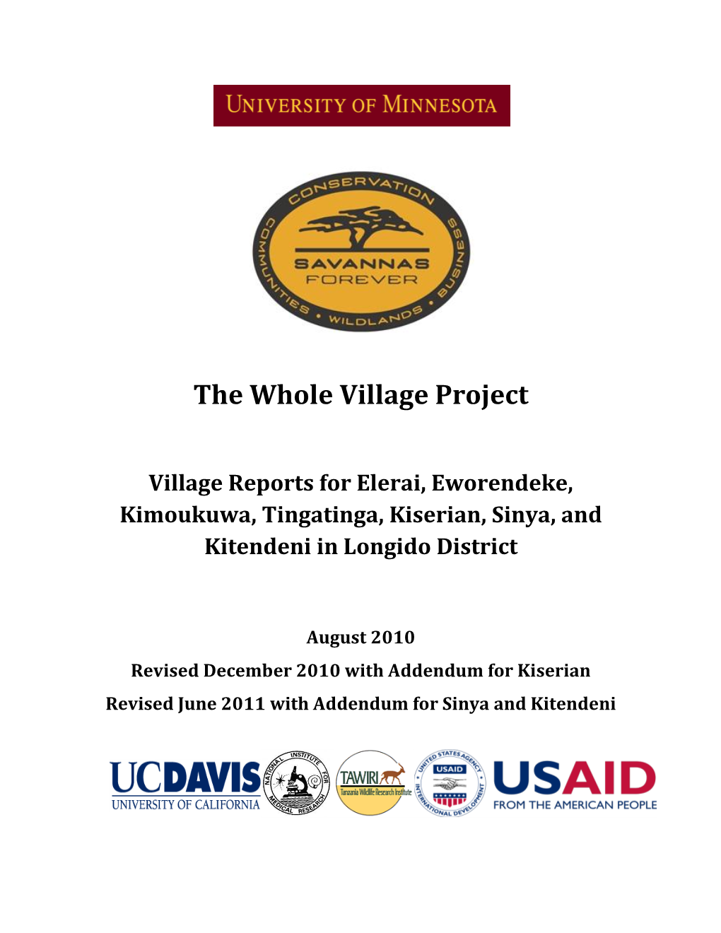 Longido District Report