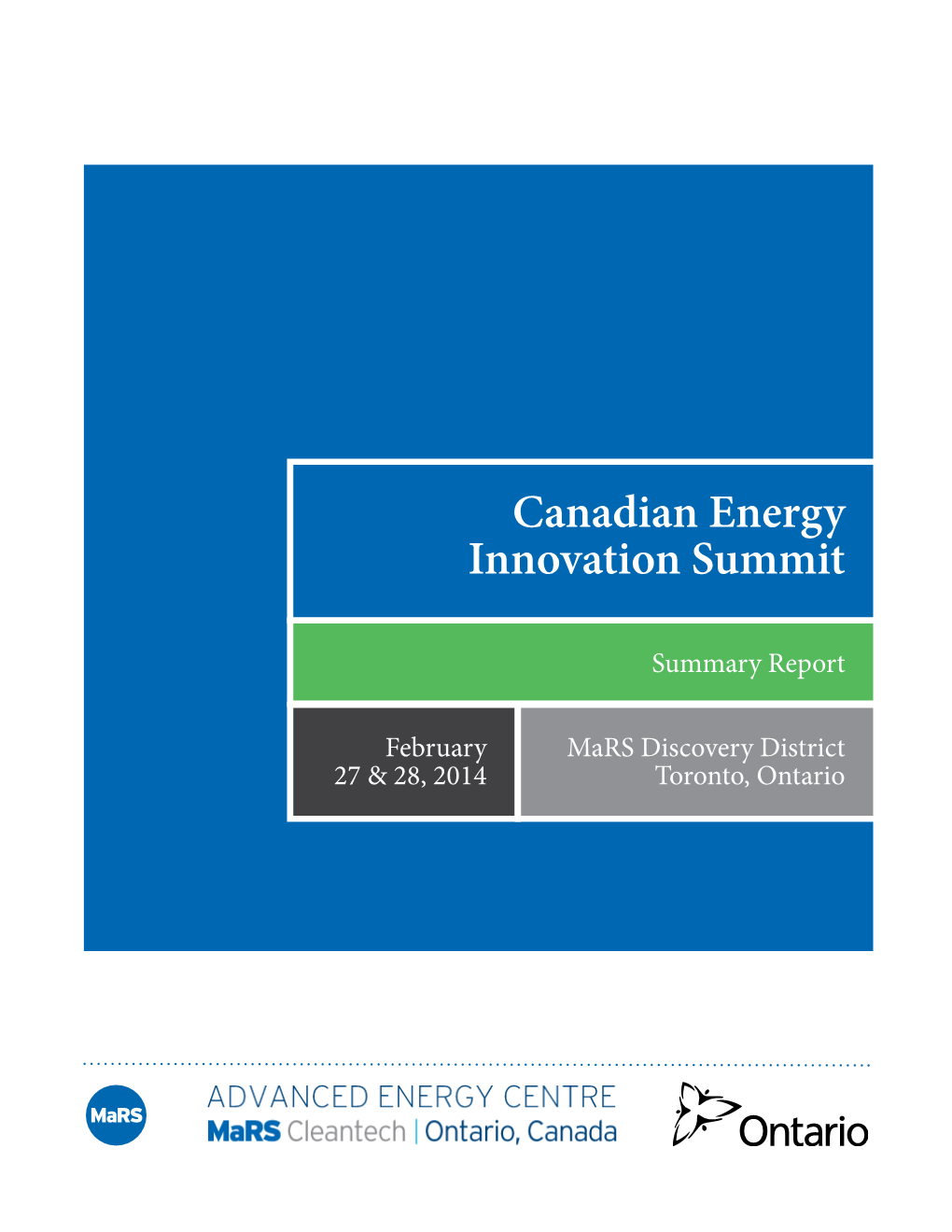 Canadian Energy Innovation Summit