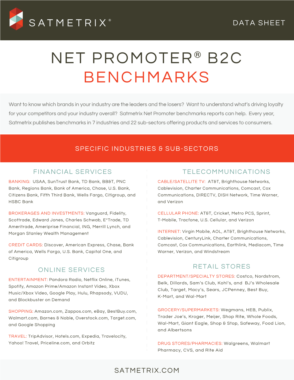 Net Promoter® B2c Benchmarks