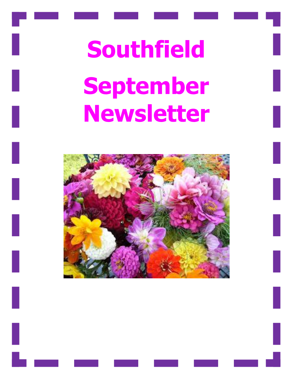 Southfield September Newsletter