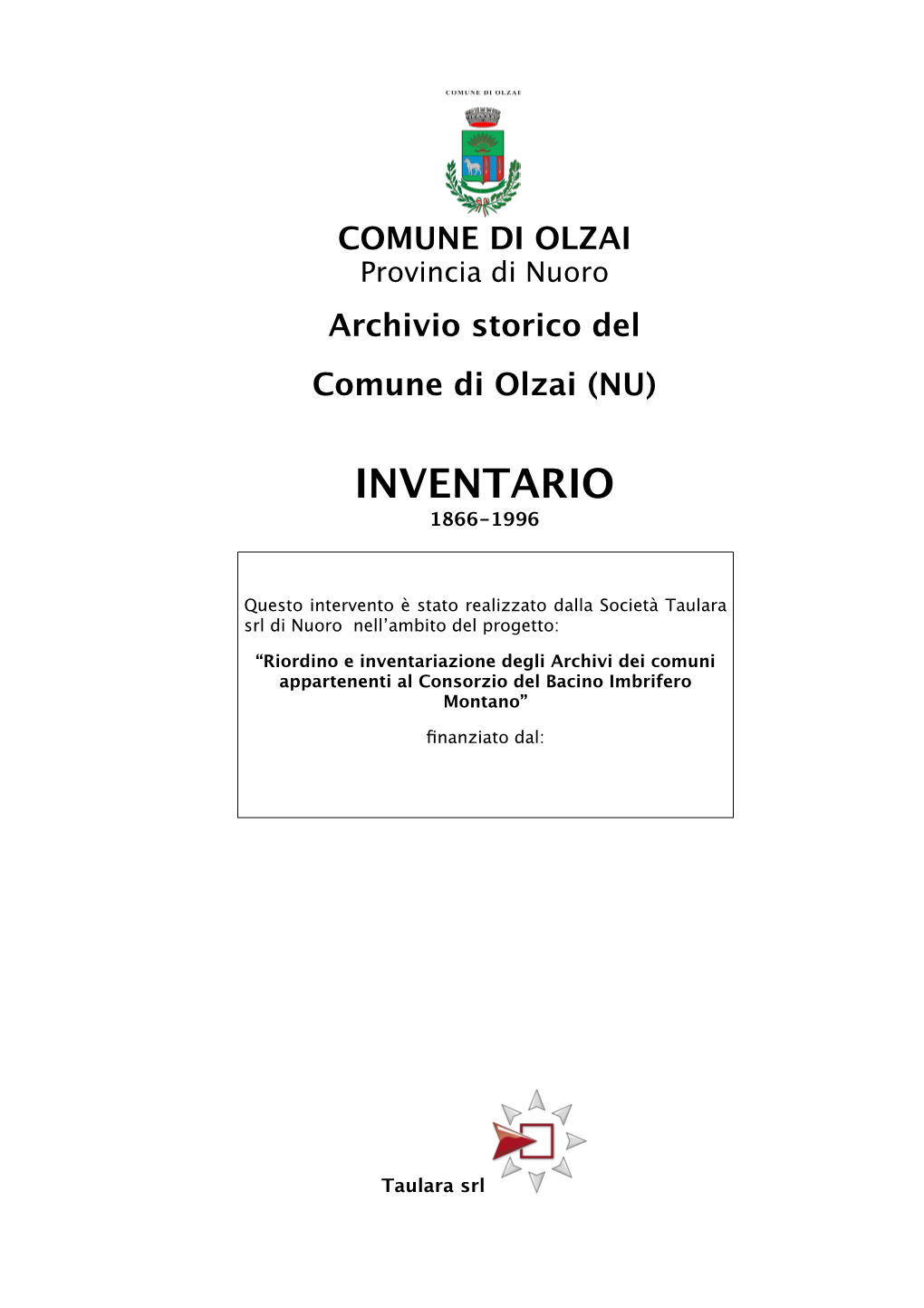 Inventario Comune Olzai