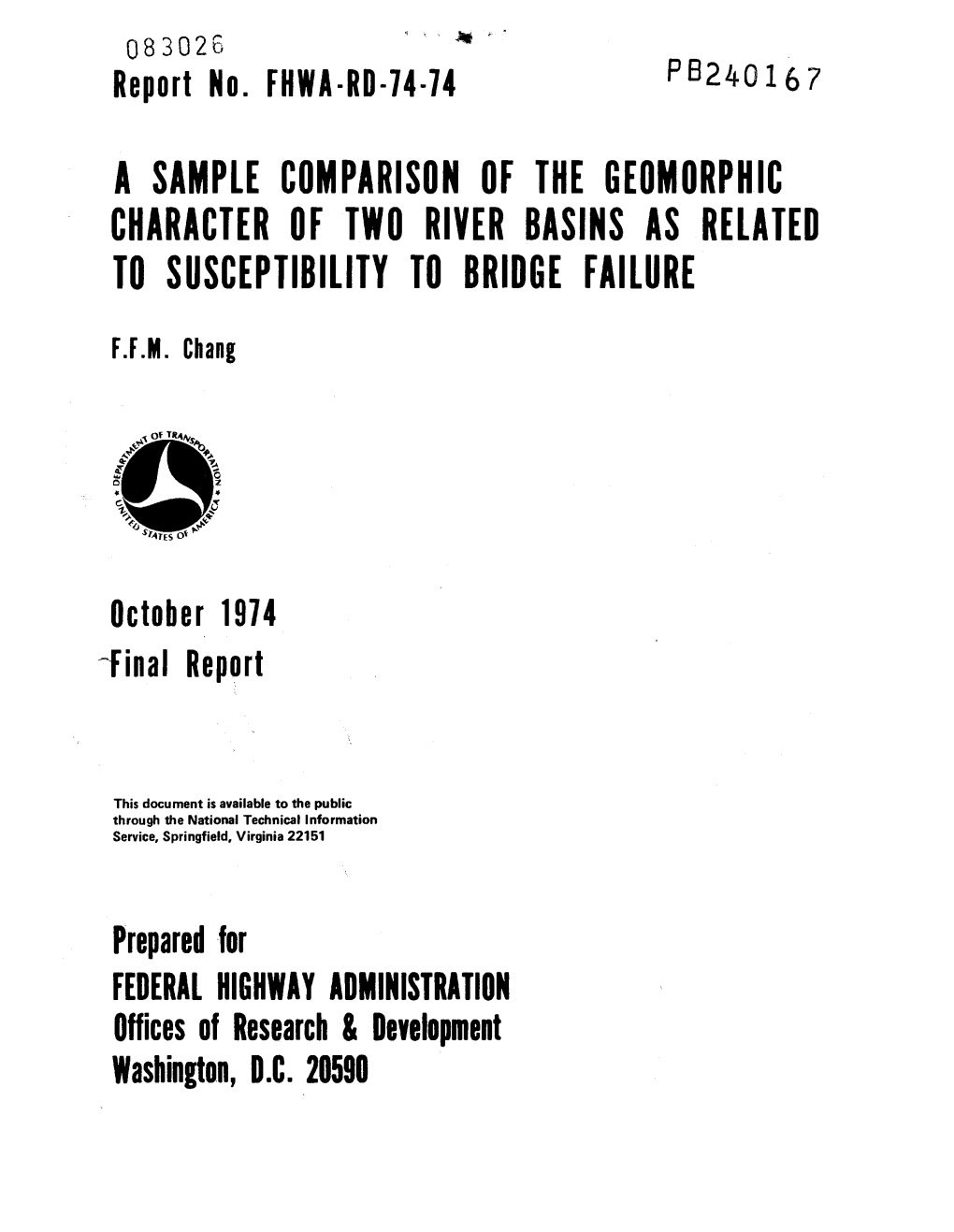 Asample Comparison of the Geomorphic