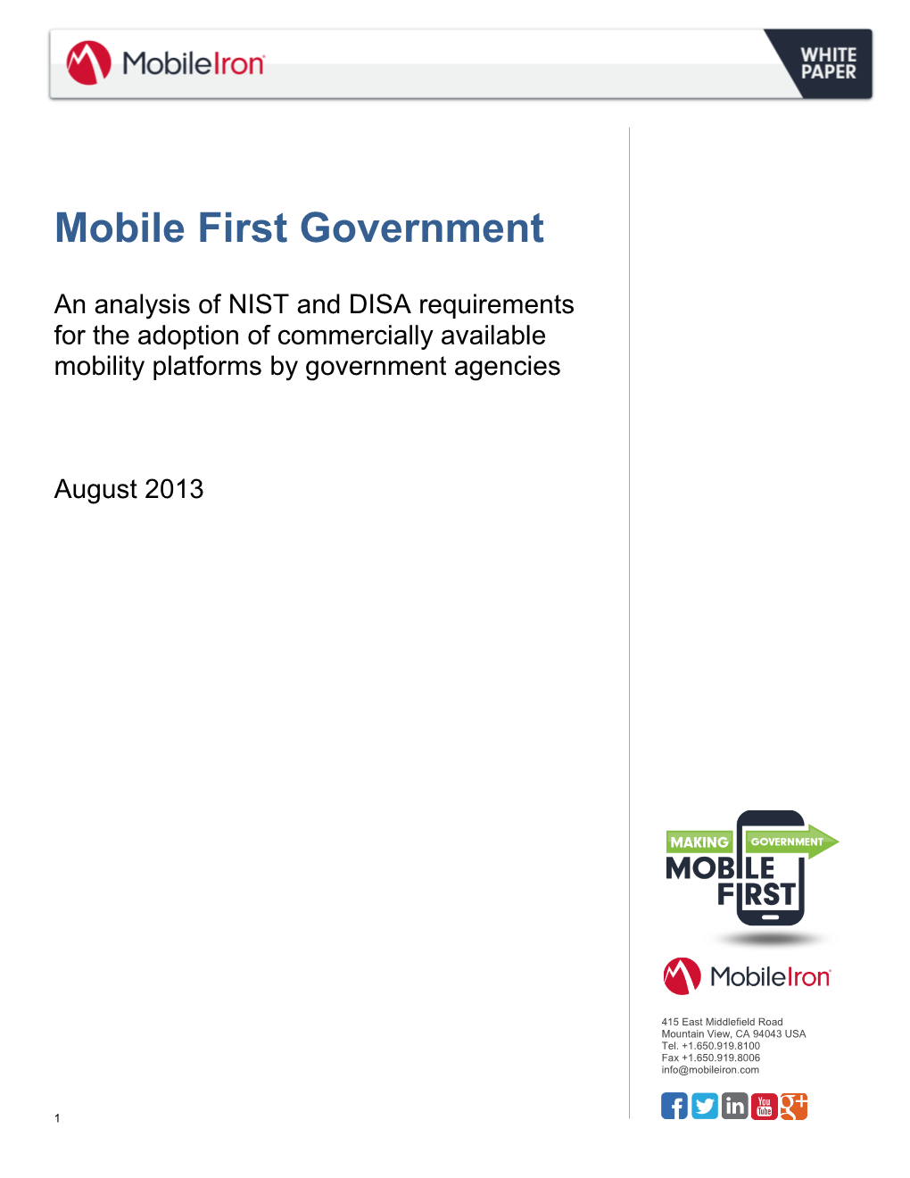 Mobile First Government