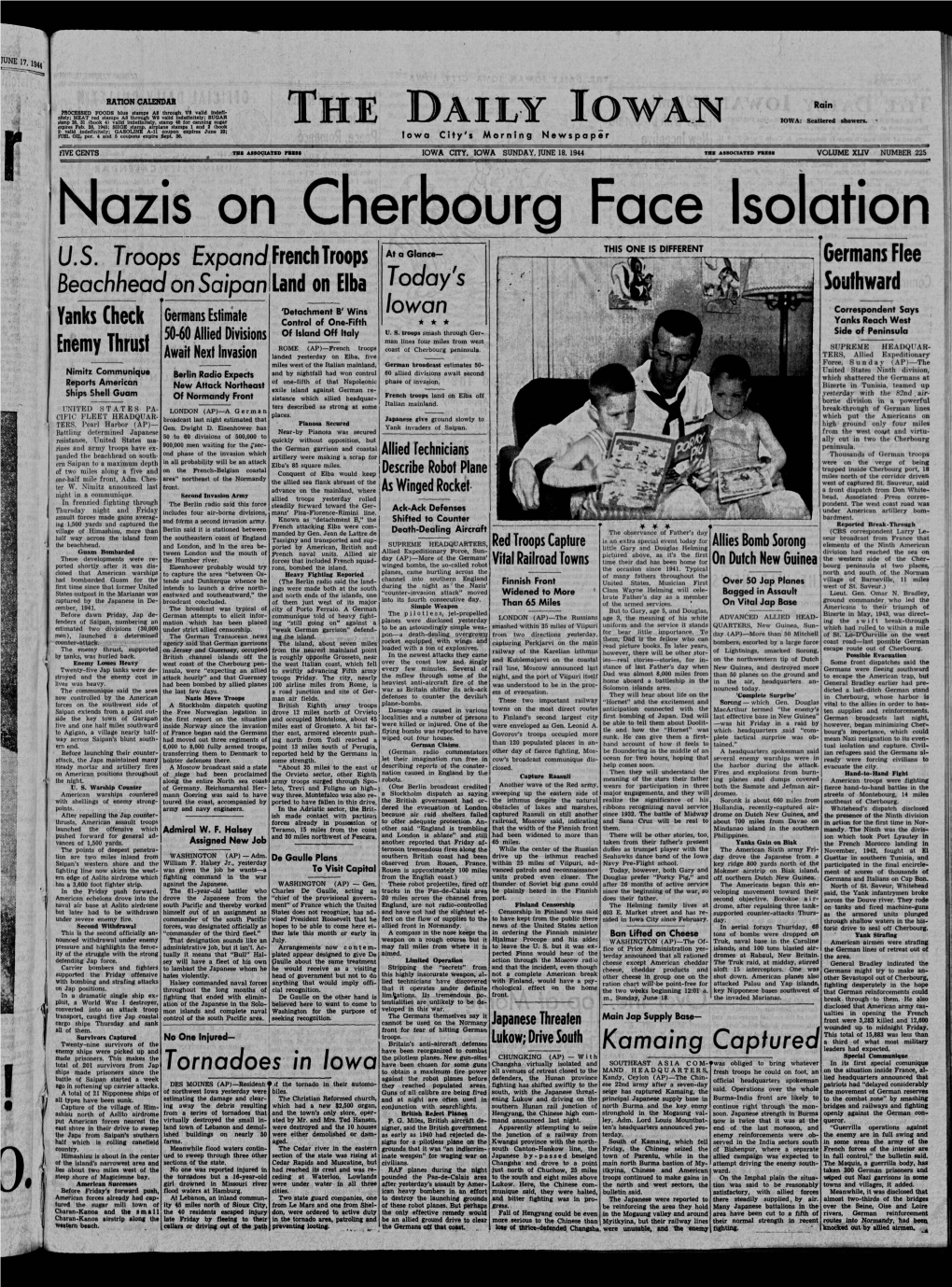 Daily Iowan (Iowa City, Iowa), 1944-06-18