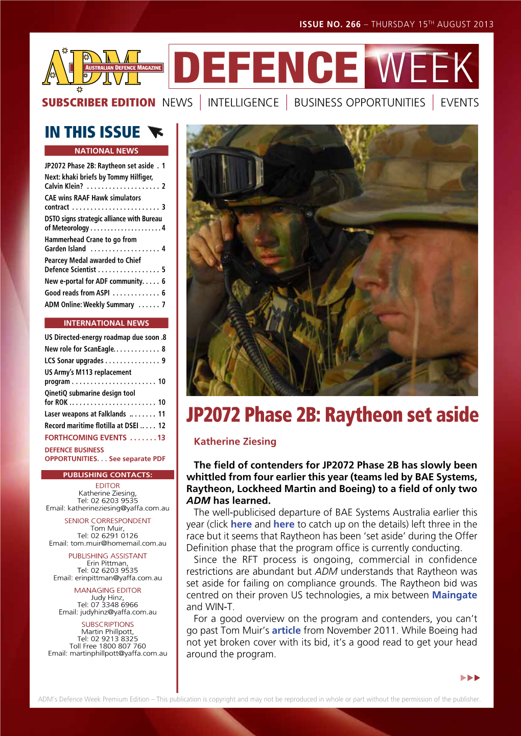 JP2072 Phase 2B: Raytheon Set Aside