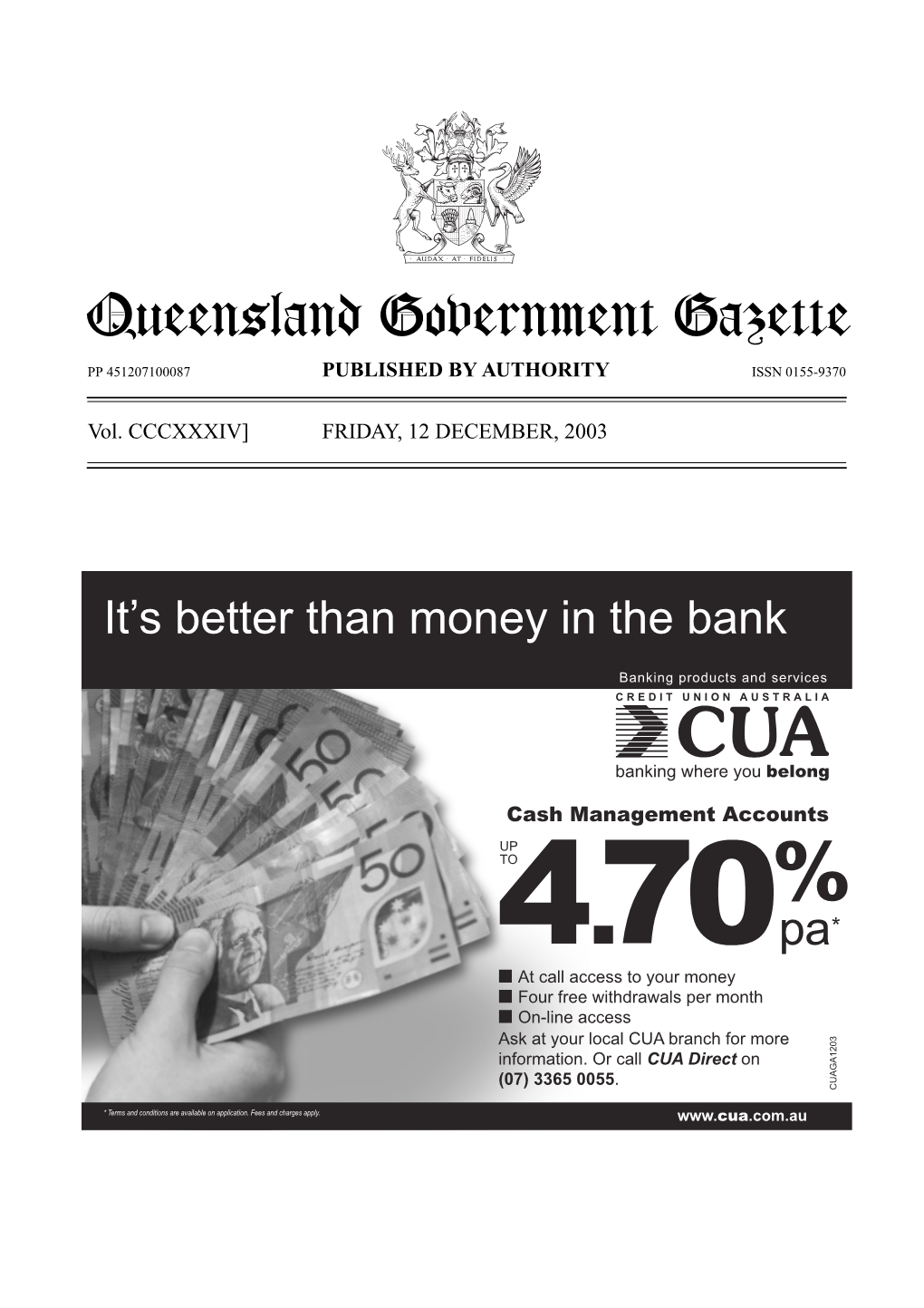 Queensland Government Gazette