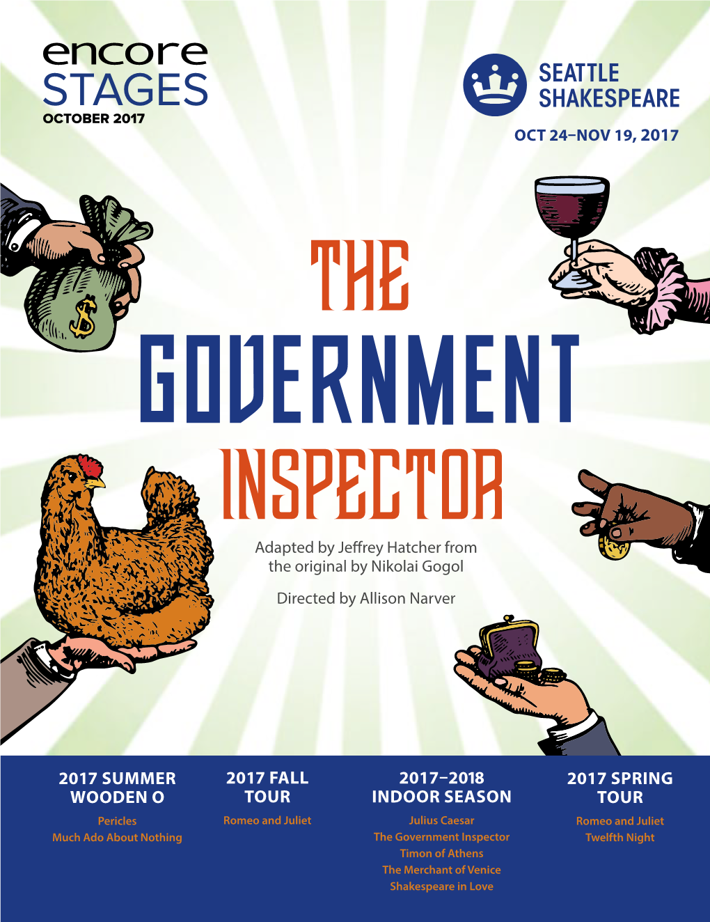 The Government Inspector at Seattle Shakespeare Company Encore