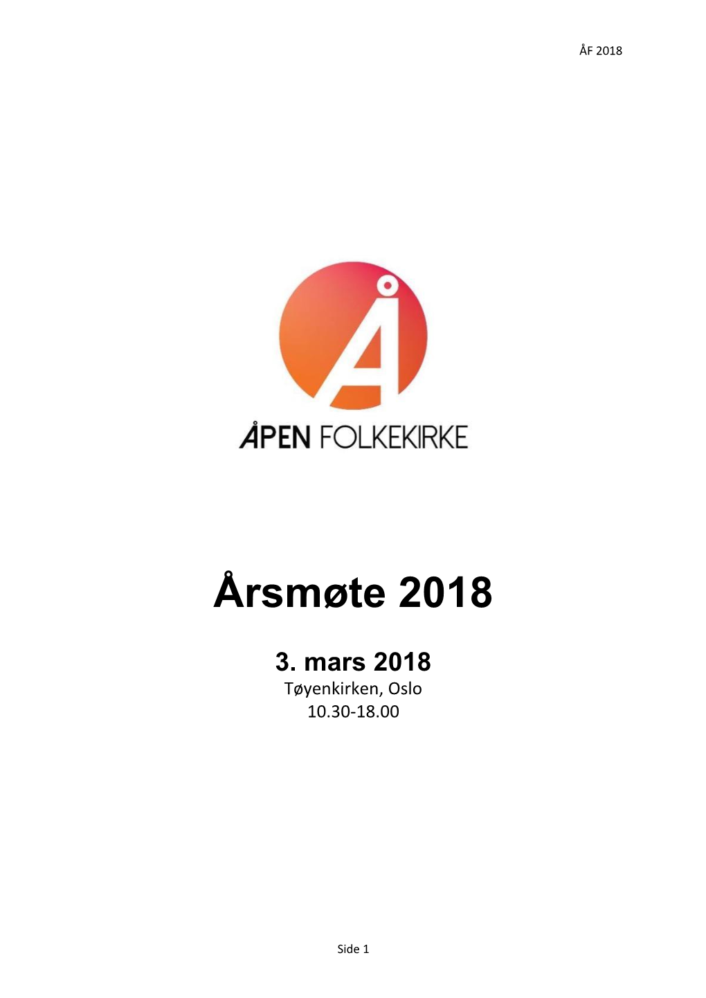 Årsmøte 2018