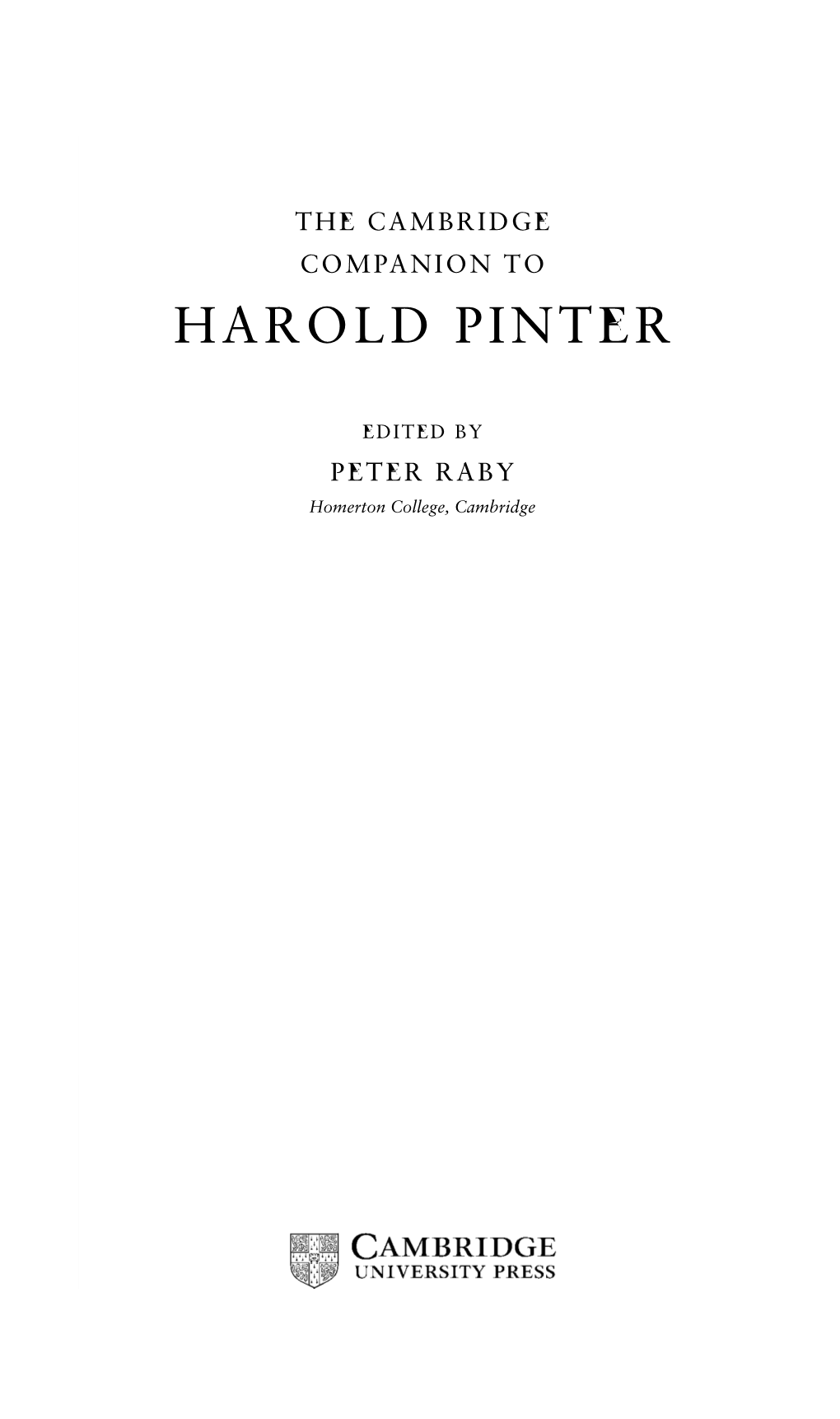 Harold Pinter