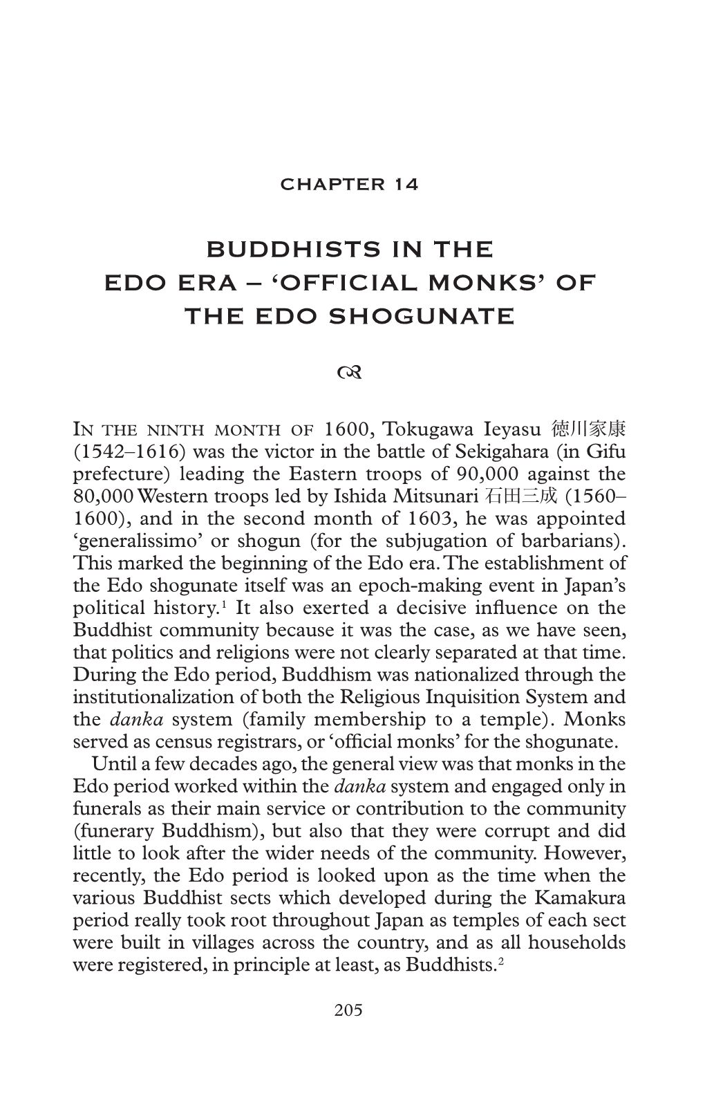 Buddhists in the Edo Era – 'Official Monks'