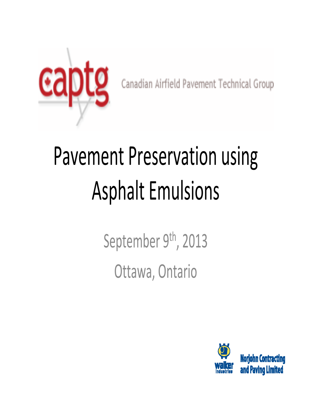 Pavement Preservation Using Asphalt Emulsions