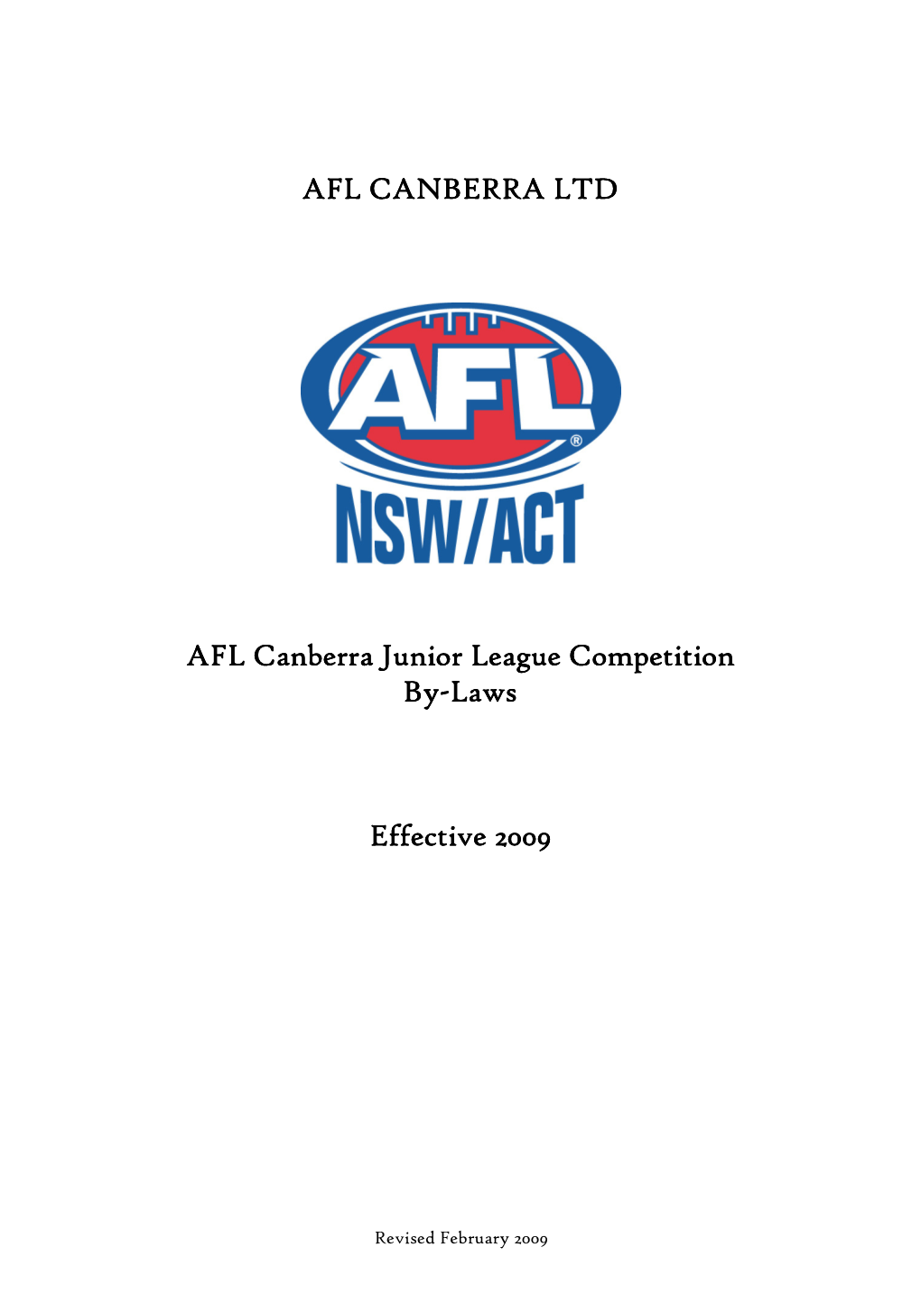 Afl Canberra Ltd Afl Canberra Ltd