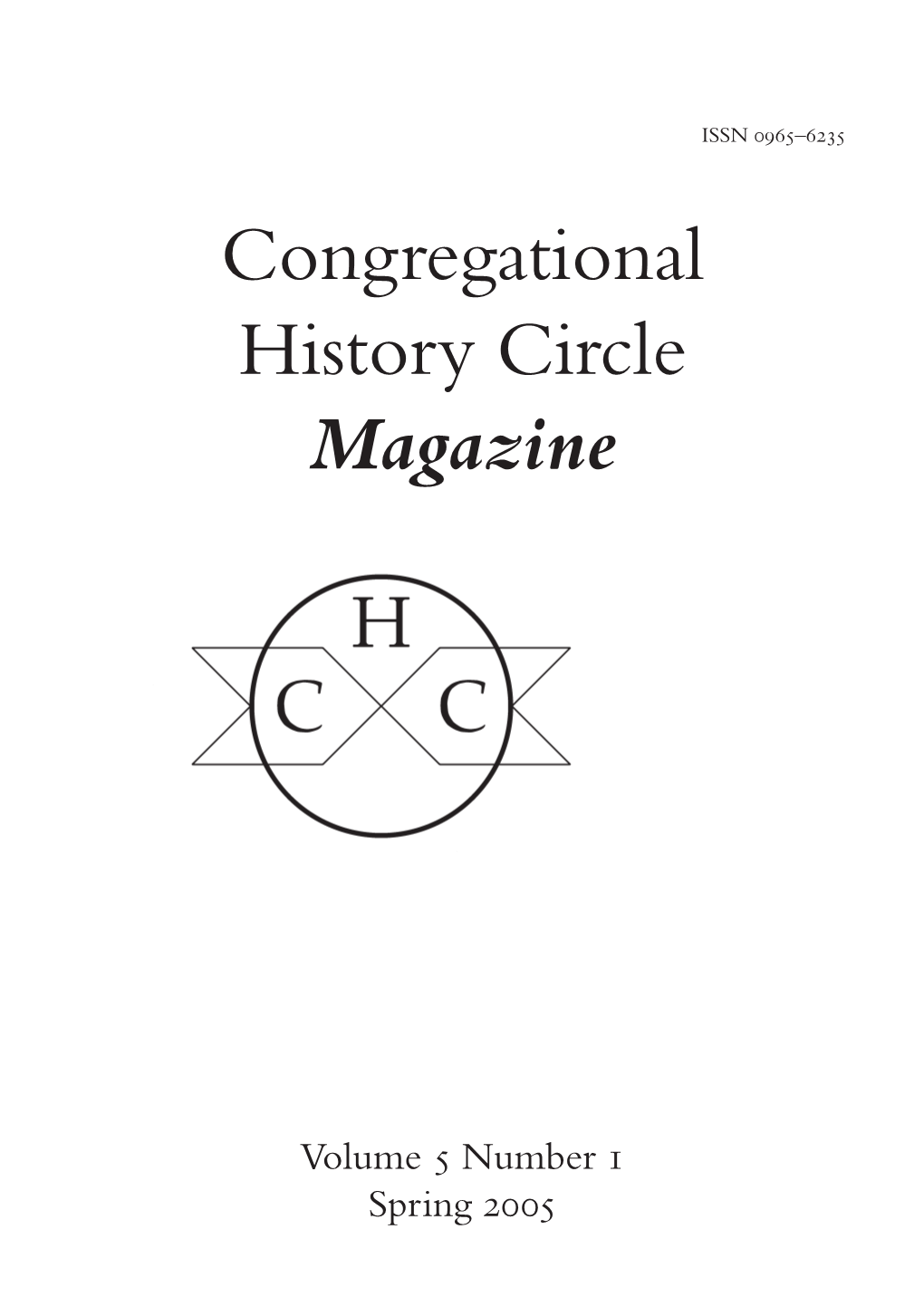 Congregational History Circle Magazine