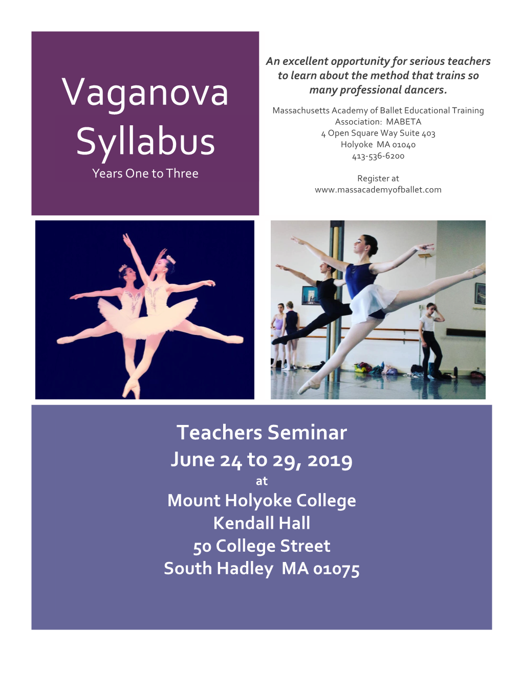 Vaganova Syllabus