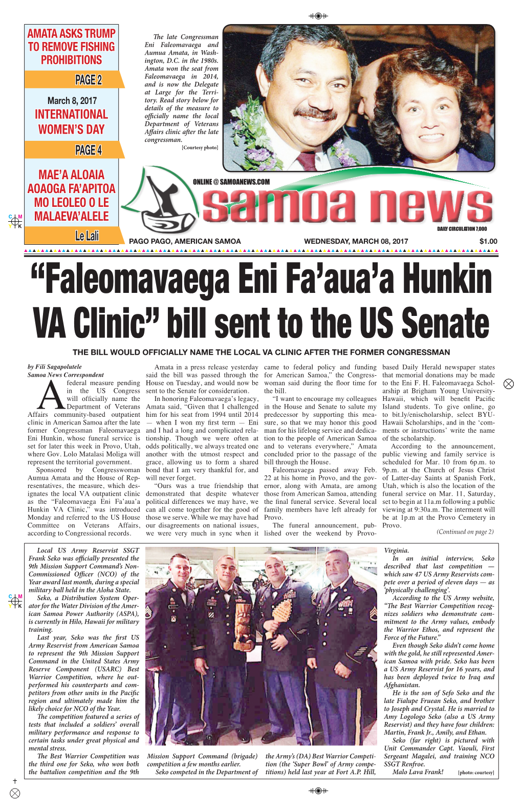 Faleomavaega Eni Fa'aua'a Hunkin VA Clinic