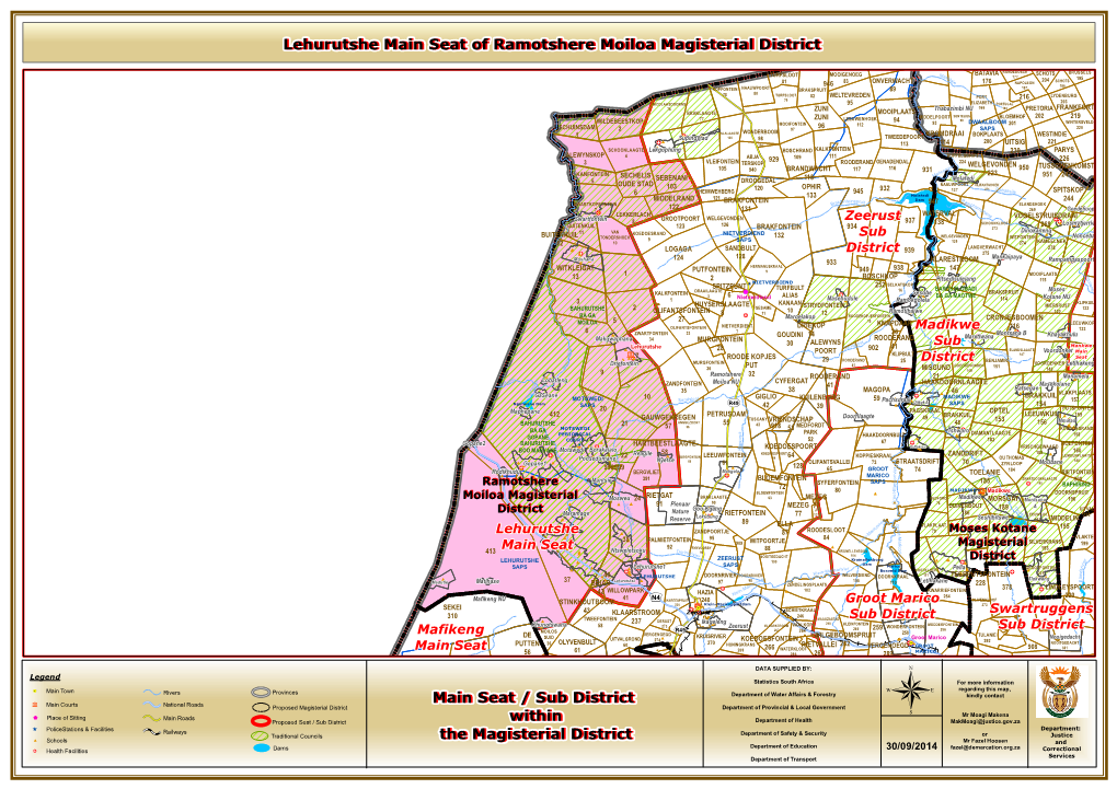 Lehurutshe Main Seat of Ramotshere Moiloa Magisterial District Main