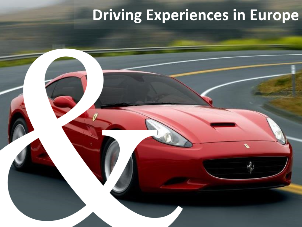 Driving Experiences in Europe Jaguar Land Rover United Kingdom