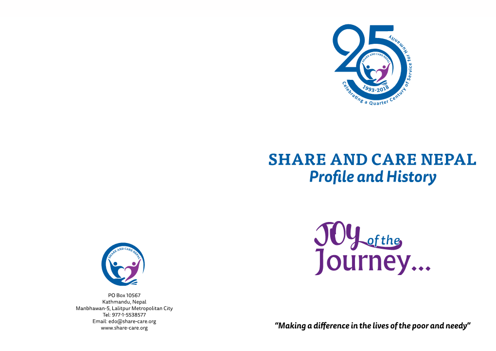 SHARE and CARE NEPAL Profile and History