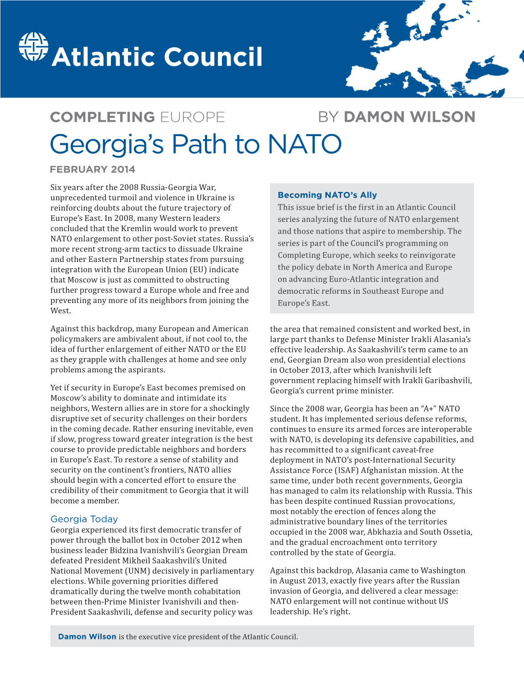 Georgia's Path to NATO