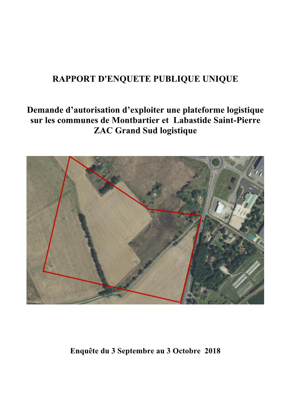 Rapport Plateforme Montbartier Labastide