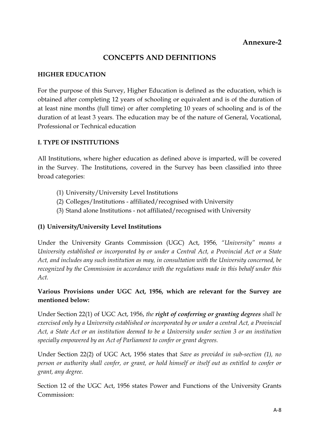 Annexure-2 CONCEPTS and DEFINITIONS