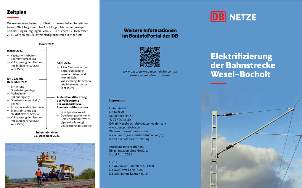 Elektrifizierung Der Bahnstrecke Wesel–Bocholt