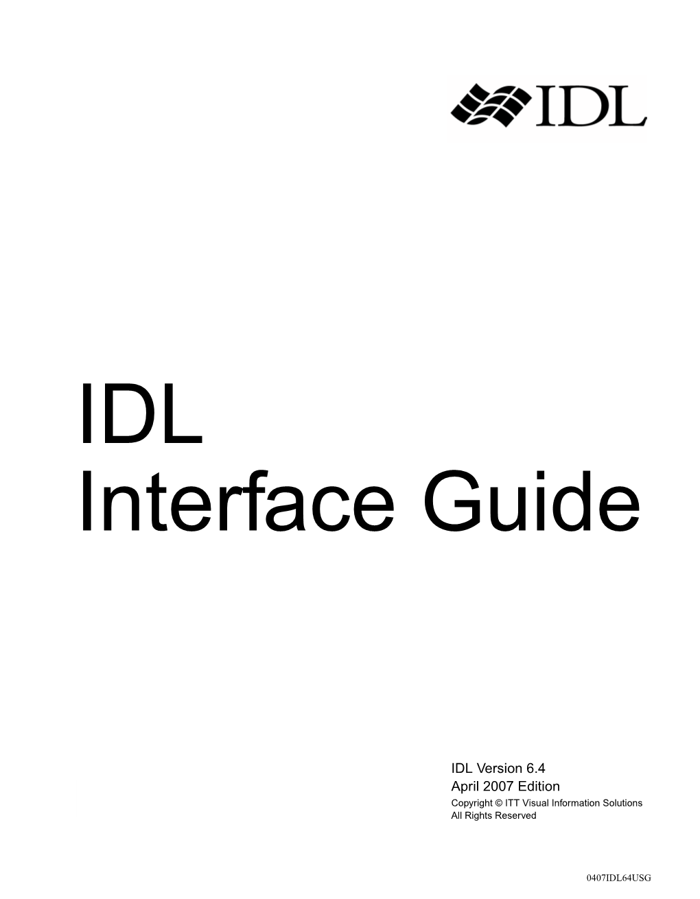 IDL Interface Guide