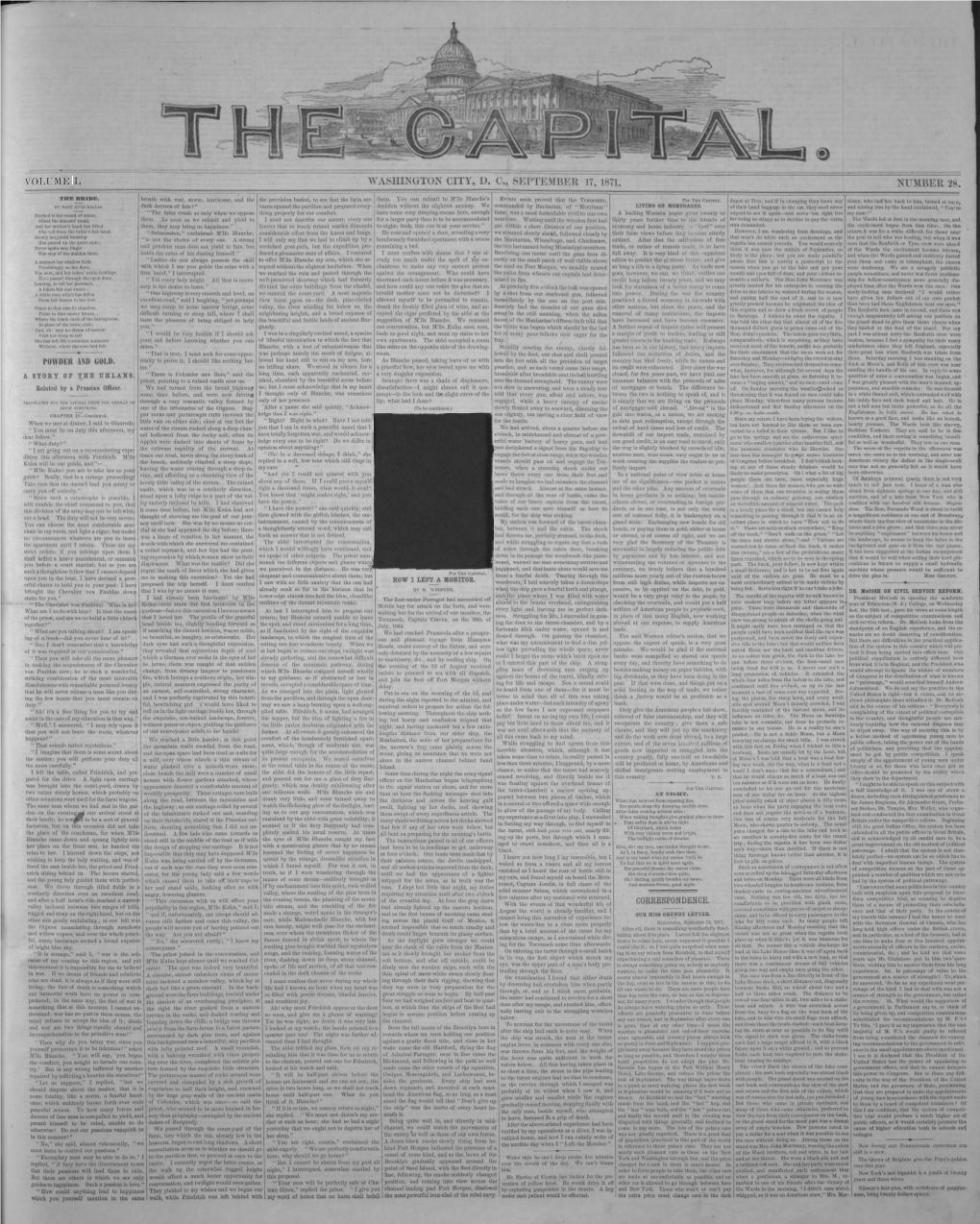 Volume Washington City, D. C., September 17, 1871. Number 28