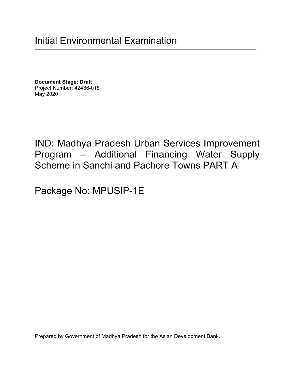 42486-018: Madhya Pradesh Urban Services