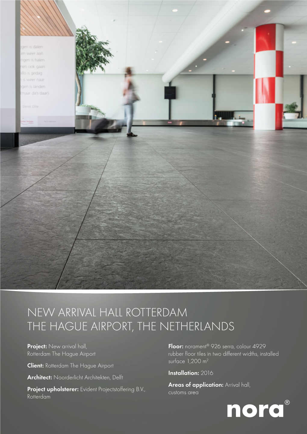 New Arrival Hall Rotterdam the Hague Airport, the Netherlands