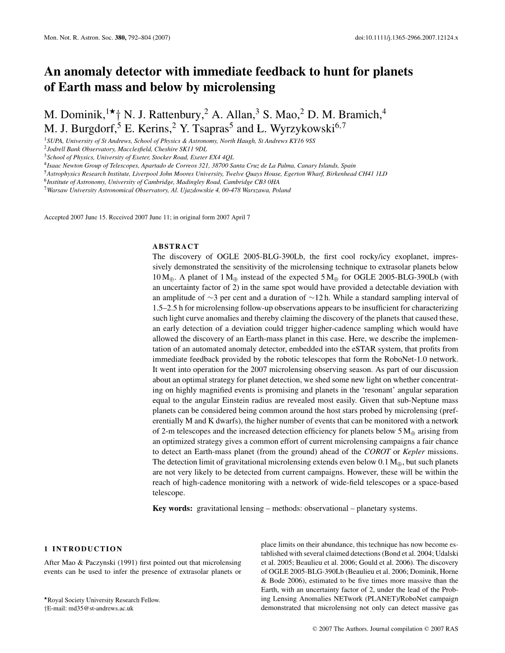 An Anomaly Detector with Immediate Feedback to Hunt for Planets of Earth Mass and Below by Microlensing