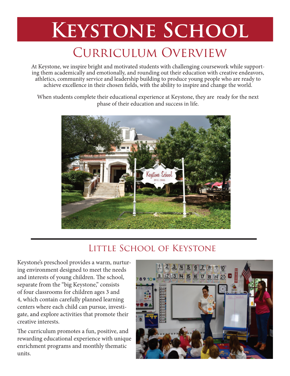 Curriculum Overview