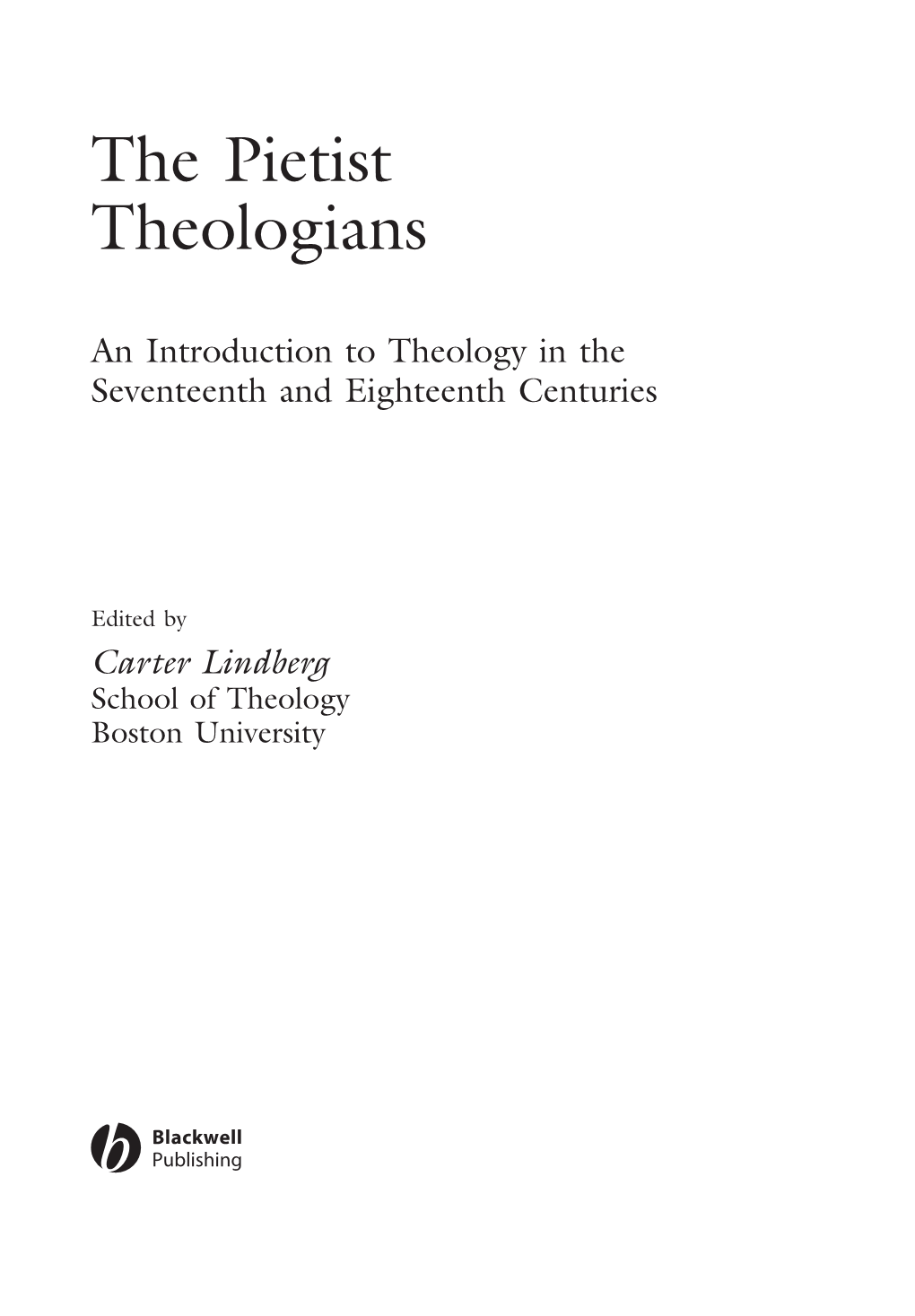 The Pietist Theologians