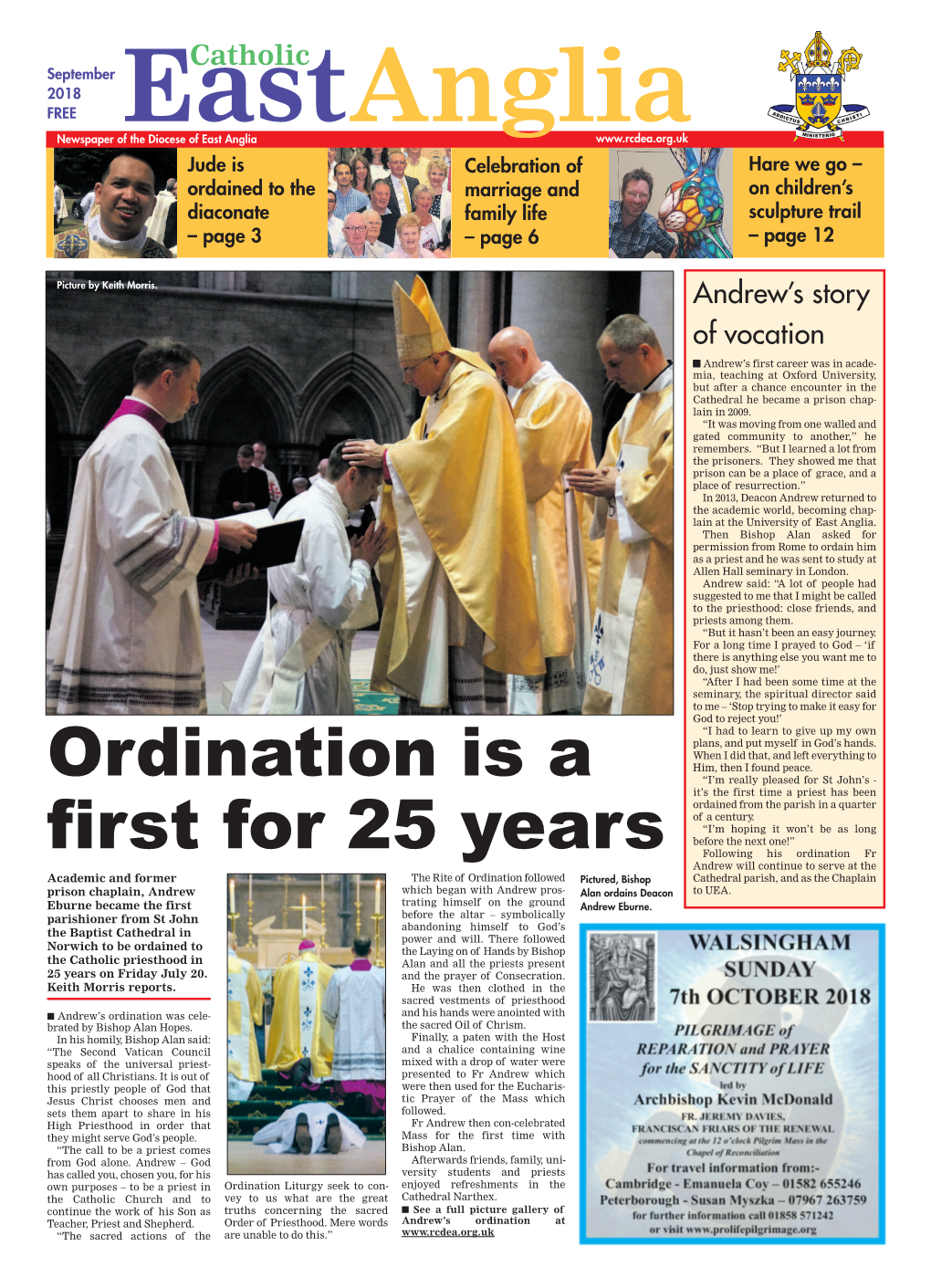 Ordination Is a First for 25 Years