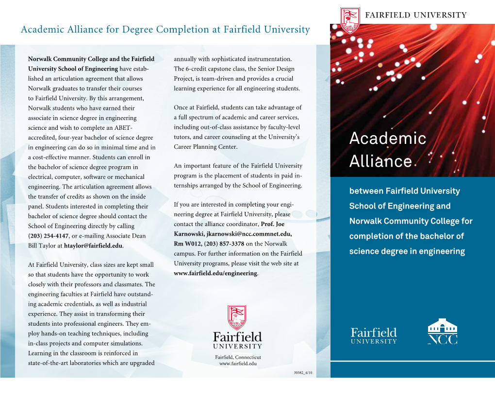 Academic Alliance for Degree Completion at Fairfield University