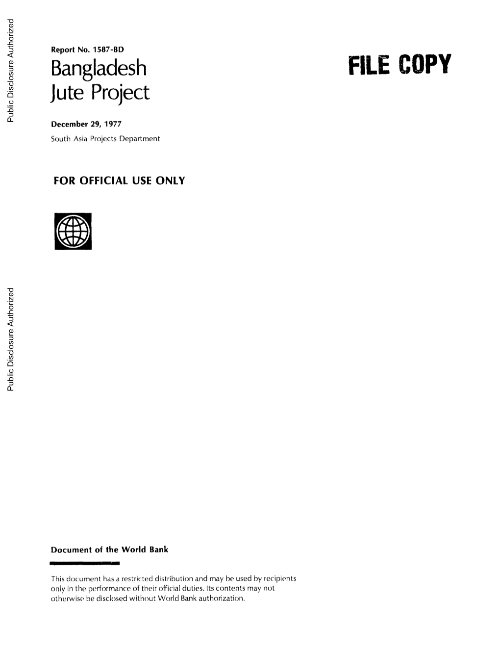 World Bank Document